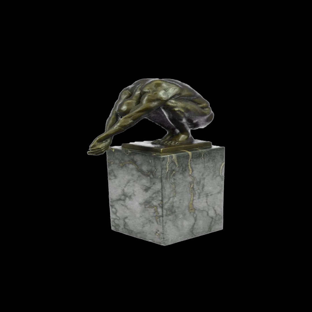 Bronze Sculpture Milo Ivan Meade Canada Fabrics, Candles