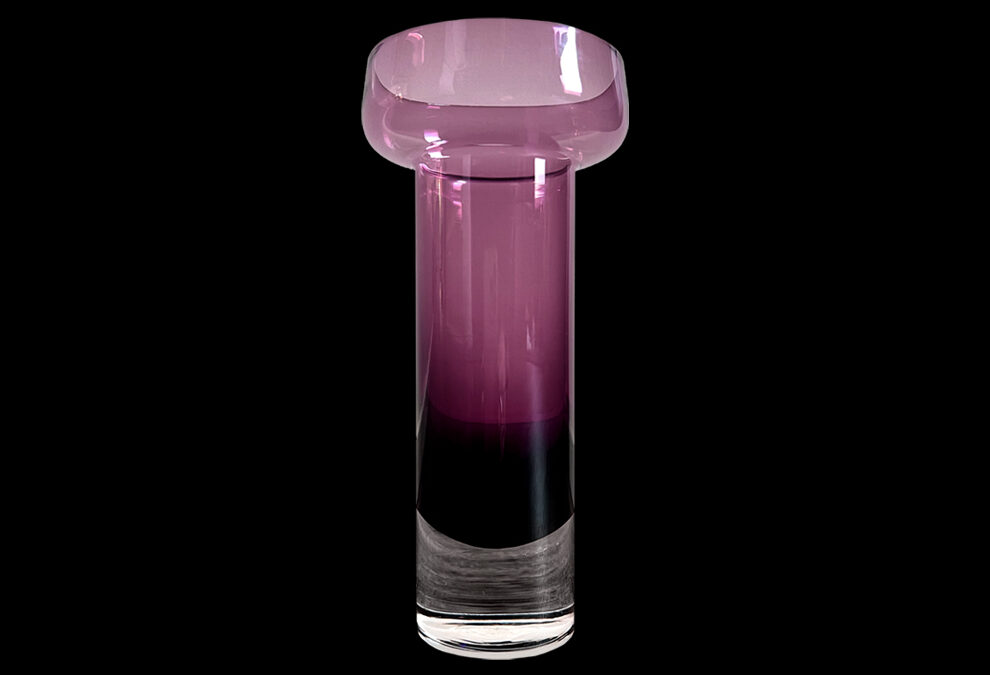 Sommerso Purple Glass Vase
