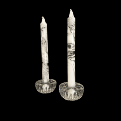 Scandinavian Ribbed Candle Holders