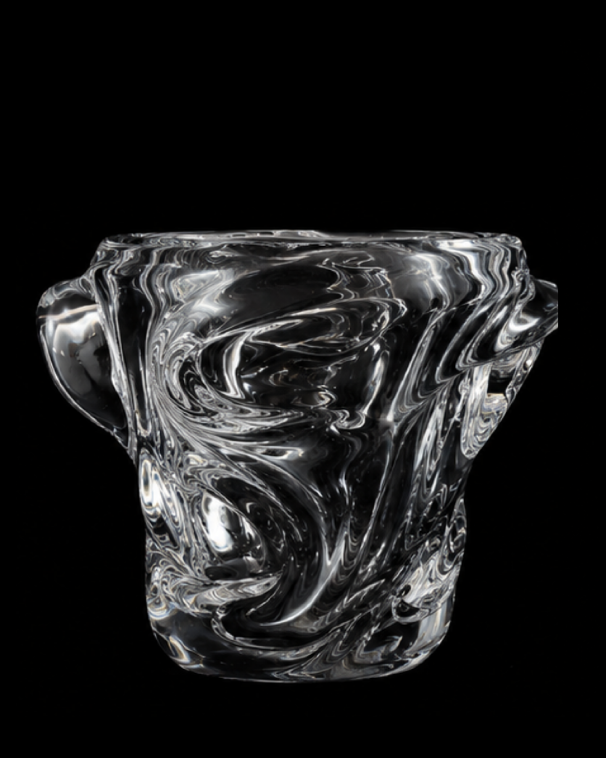 Pair of Monumental Sèvres Crystal Champagne Buckets, France, c. 1965 - Image 3