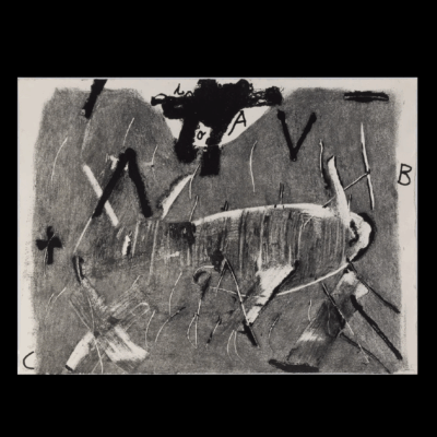 Lletres I Gris by Antoni Tàpies