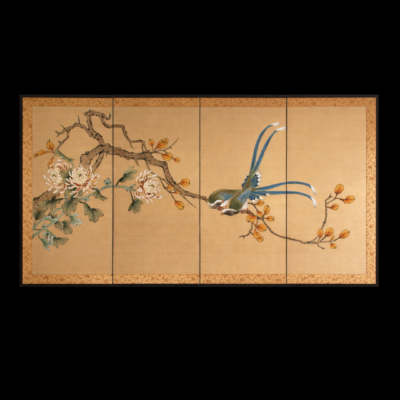 Handpainted Chinese Silk Screen