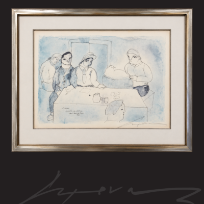 José Luis Cuevas — Familia con paloma